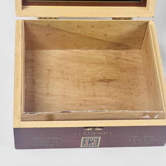 Two Empty Cigar Boxes Cohiba Nicaragua & Perdomo 12 Year Bourbon Barrel Aged - Picture 4 of 13